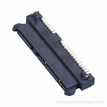 SATA 7 + 15P Female Header, SMT Type, 4.2mm Height